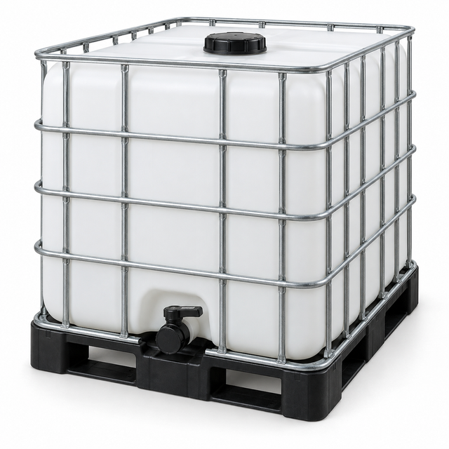 Science Essentials 1000 litre IBC container with metal frame