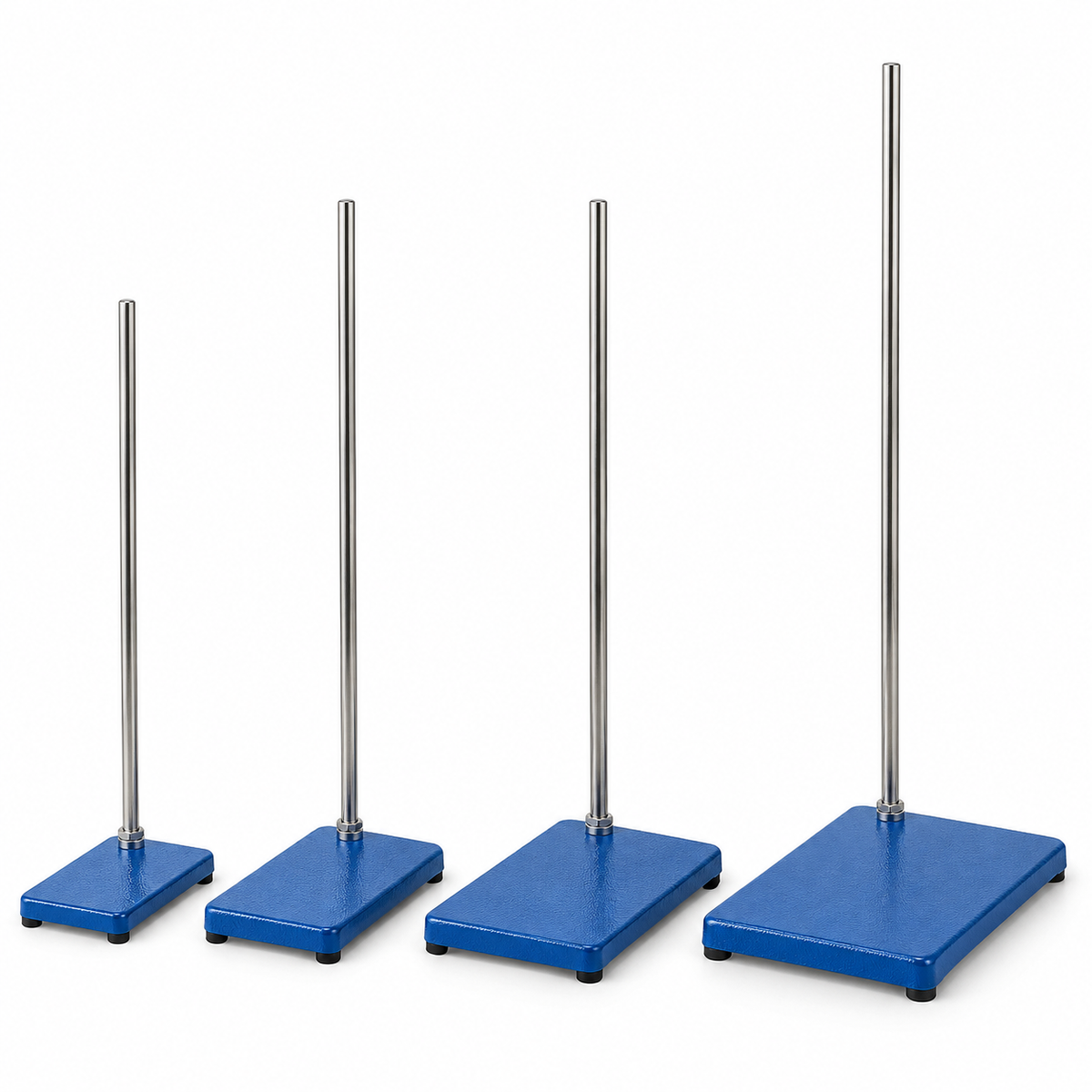 Science Essentials metal retort and burette stands in four sizes