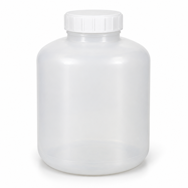 Science Essentials round roll bottle with screw cap, 4.5 litres