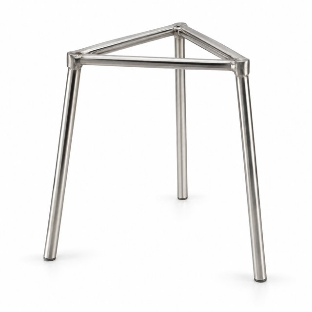 Science Essentials 200 mm triangular stainless-steel tripod stand